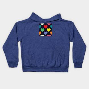 Heart Love Pattern Kids Hoodie